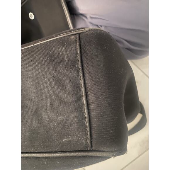 Coach Original Messenger Bag Blk Canvas Leather - Picture 11 of 14